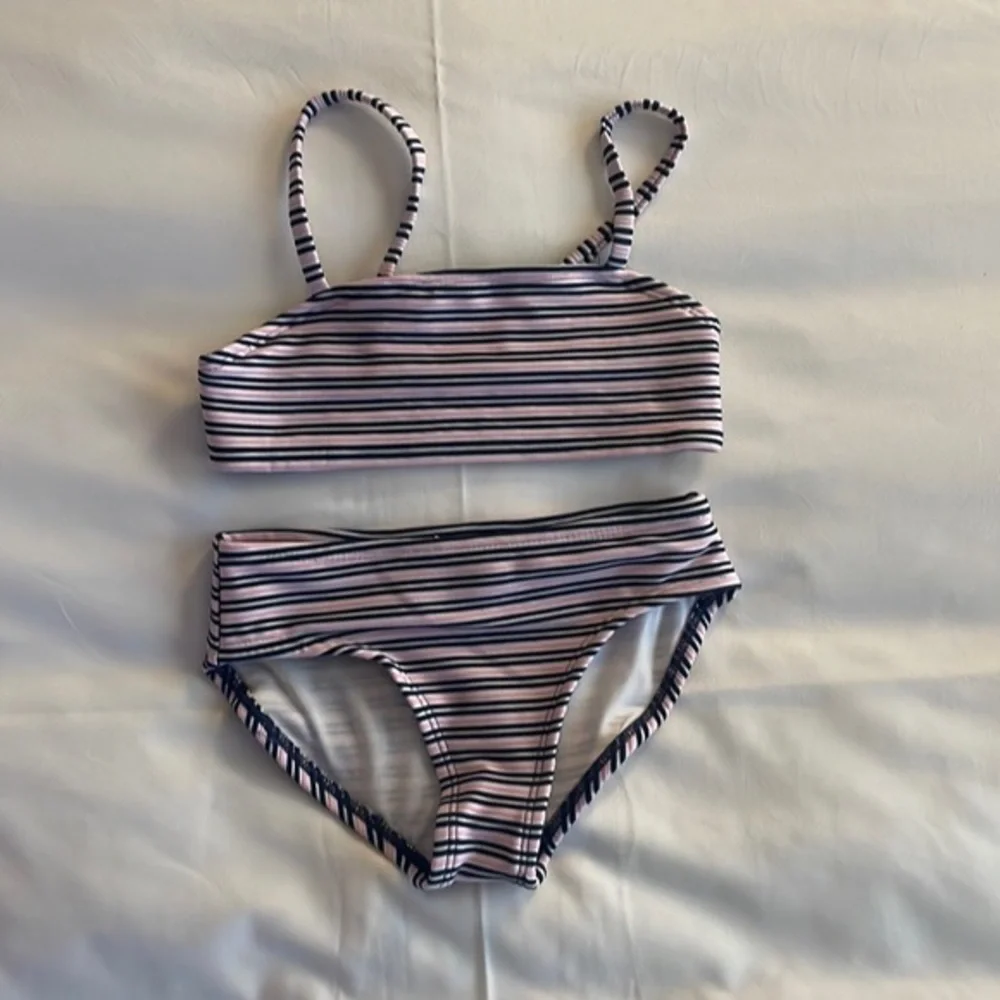 Pink and blue 2 piece swim suit - 170
